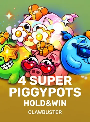 4 Super Piggypots Hold & Win